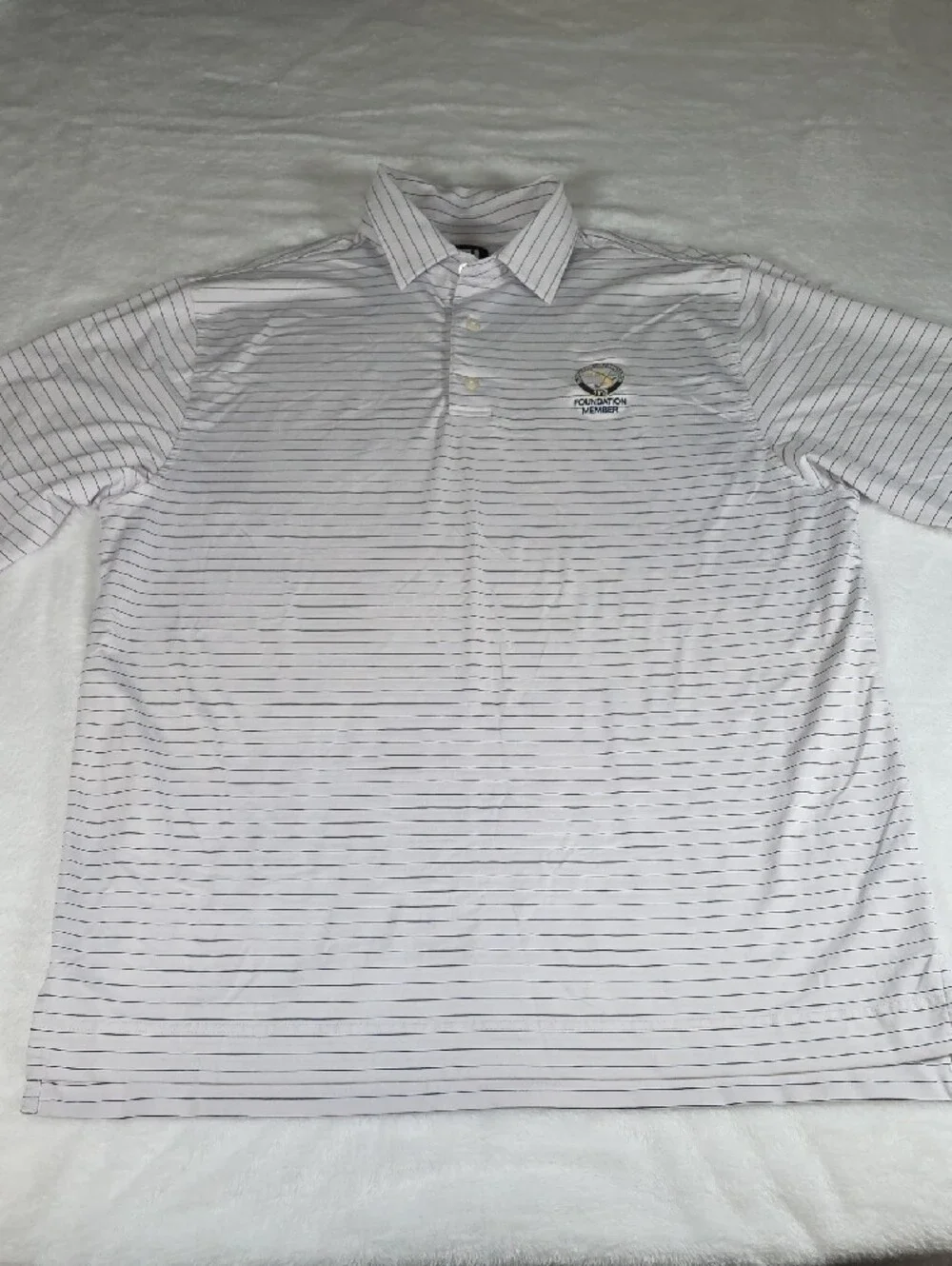 FootJoy Men’s Striped Golf Polos Lot of 2 Florida State Golf Assoc Size L